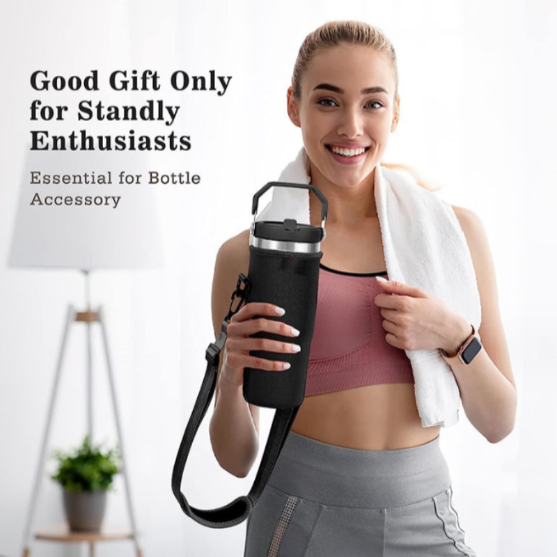 Neopren Wasserflasche Isolator Trägerbeutel Hülle 40 oz Becher Tasse Tasche Sippy Tasse mit Schultergurt