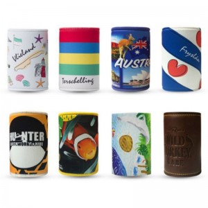 12 Unzen Sublimation Neopren Soda Bierflaschen Dose kühler isolierter Bier können Halter mit Basis für kühlere Großhandel trinken